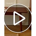 Walnut Solid Wood Farmhouse Bench 39.4 x 11.8 x 17.7 in - Rustic Entryway Seating