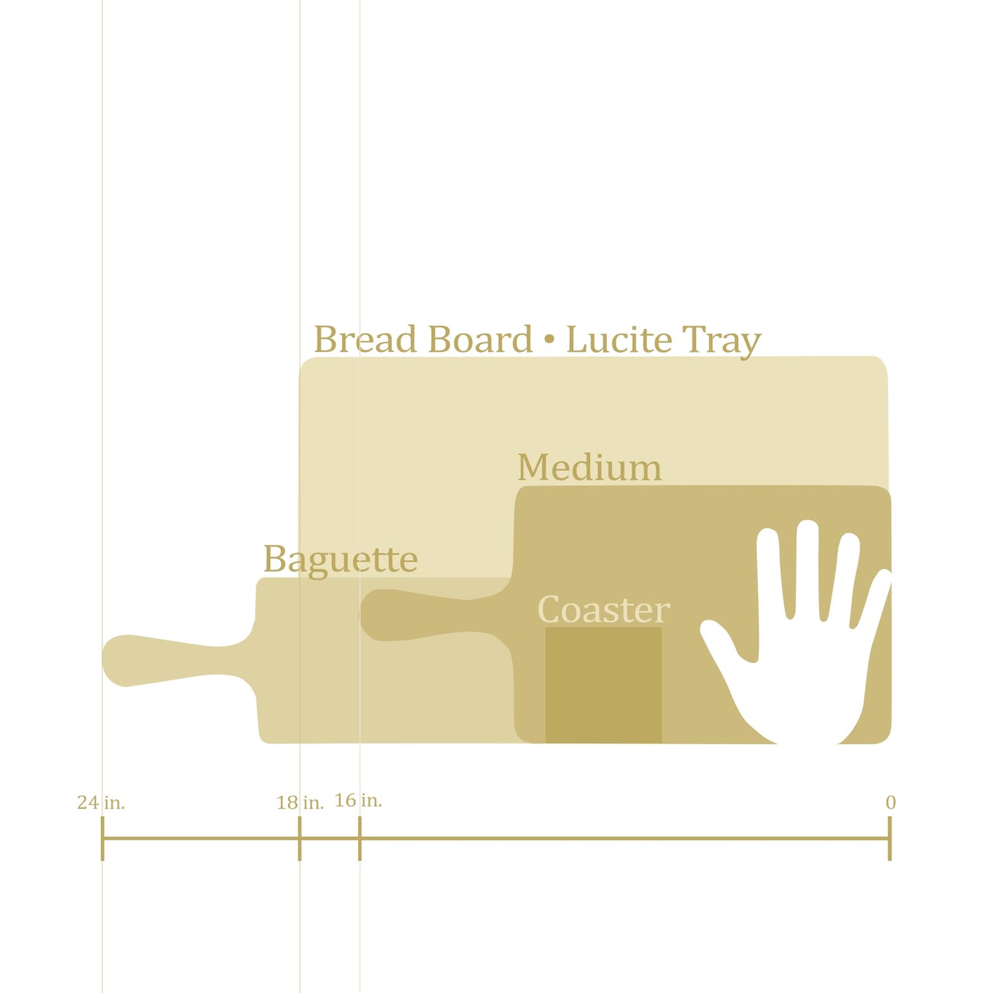 Lynn & Liana Handmade 8-inch x16-inchMedium Acacia Cheeseboard, Marble Design (ACB-816-MAR)