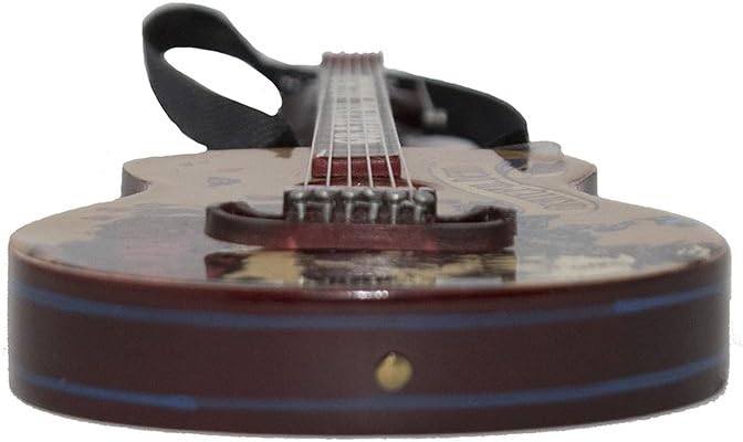 Grateful Dead Guitar Ornament with Case - 5.5" Kurt Adler Holiday Decor