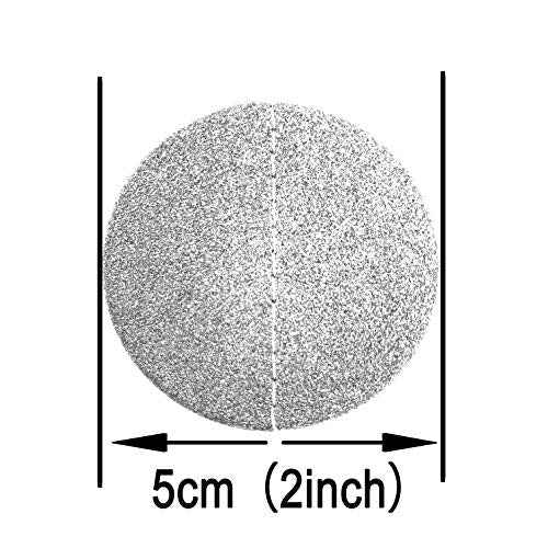 Black White Hanging Paper Party Garlands Glitter Silver Circle Dots Baby Shower Birthday Ceiling Hangings Wedding Bridal Shower Halloween Party Decorations, 26ft