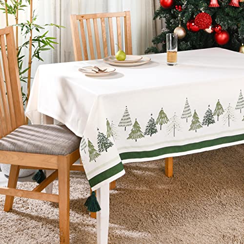 Folkulture Christmas Story Rectangular Table Cloth 60x102 Inch for Holiday Decor