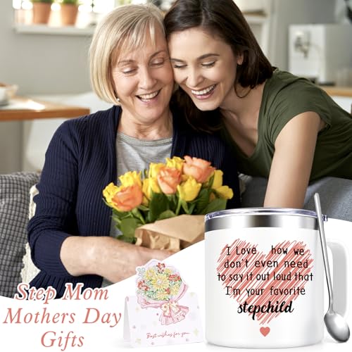 Gtmileo Stepmom Gifts, I'm Your Favorite Stepchild 14oz Insulated