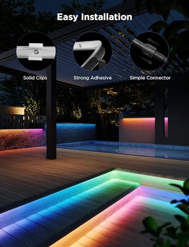 Govee Outdoor RGBICWW LED Strip Lights Pro 32.8ft Waterproof IP65