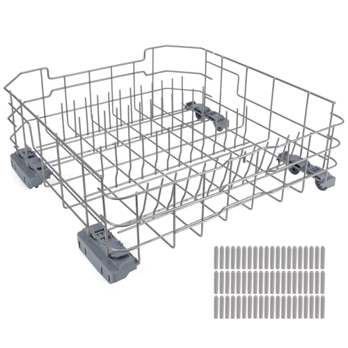 Dishwasher Lower Rack for GE GDF510 GDT535 Series - 21.6 x 20.9 x 7.8 Inches, Compatible with Multiple Models