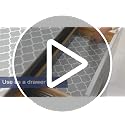 Gray Non-Adhesive Non-Slip Shelf and Drawer Liner - 23.6W x 354L