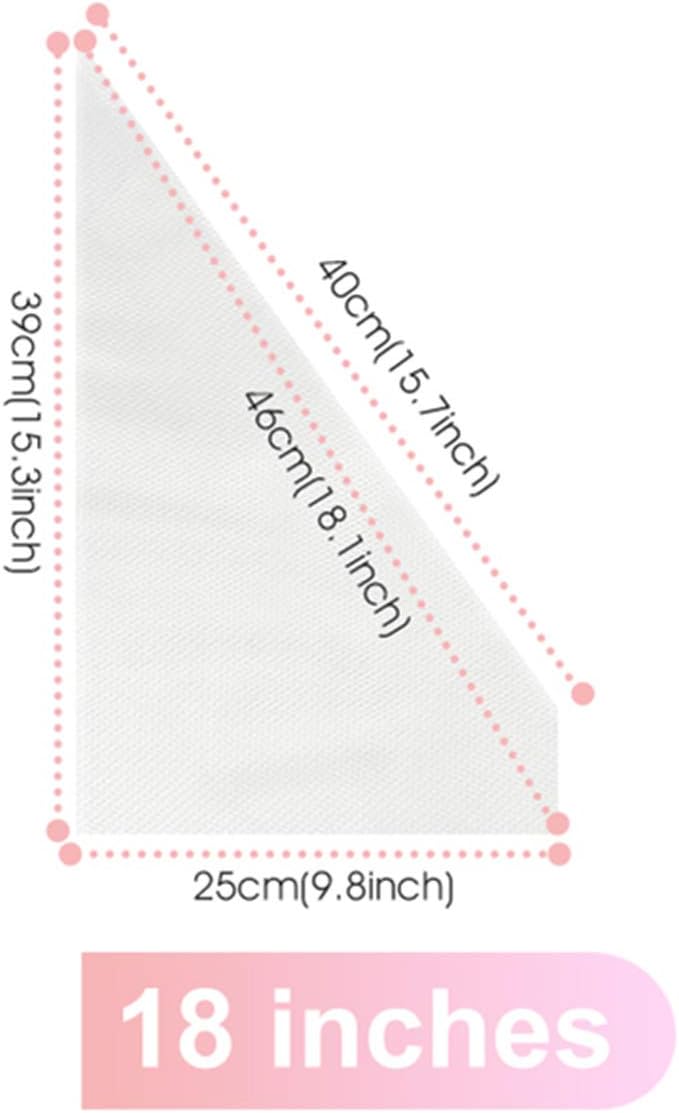 VolksRose 18-Inch Disposable Piping Bags - 100 Anti-Burst Non-Slip Cake Decorating Bags for Icing and Frosting