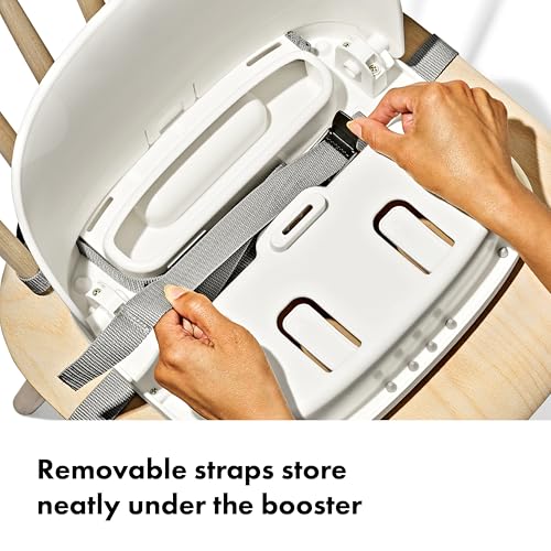OXO Tot Perch Booster Seat with Straps - Taupe, Portable & Adjustable
