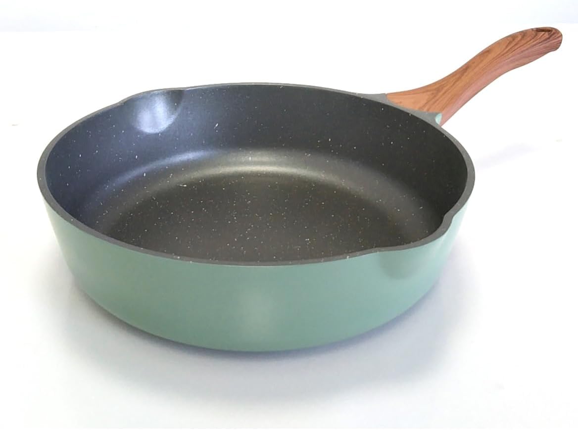 Skiennix Nonstick Frying Pan Skillet - Induction Compatible Omelette Pan, 10-Inch, Emerald Green