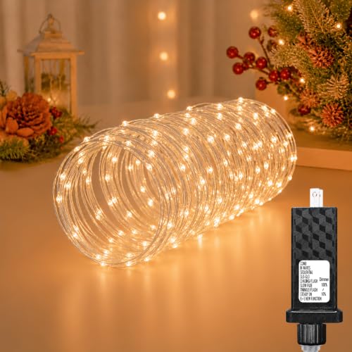 GAINMET 66FT 200 LED Fairy Lights with 13 Modes & Timer, Warm White