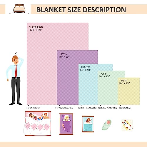 Blue Dragon2 Flannel Blanket for Kids 40x50 Inches - Soft Sofa Bed Throw Gift