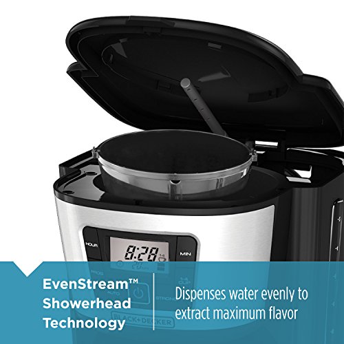 12-Cup Thermal Coffee Maker with Spill-Resistant Spout - Black/Silver CM2035B