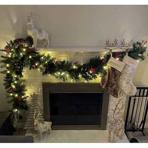 20 Pack Artificial Red Berry Stems, Christmas Red Berries Artificial Fruit Berry Holly Christmas Berry Branch Home Holiday Wedding Party DIY Christmas Tree Crafts Decor