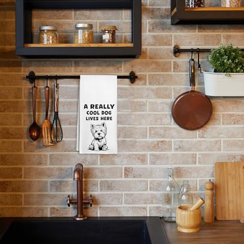 Yorkshire Terrier Dog Kitchen Towel - Funny Yorkie Gift for Women, 16x24