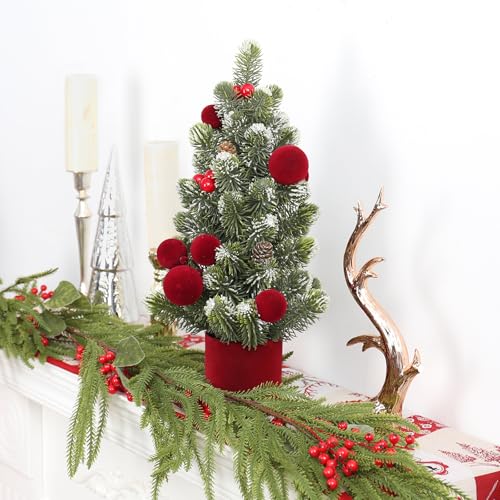 18Inch Small Christmas Tree for Home Table Xmas Indoor Decor