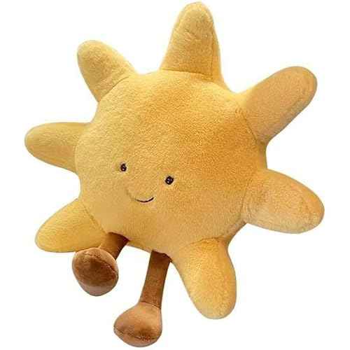JOSON Sun Shaped Plush Toys, Soft Bedside Sofa Pillows, Used for Home Decoration as Birthday Gifts for Children and Girls (Sun)