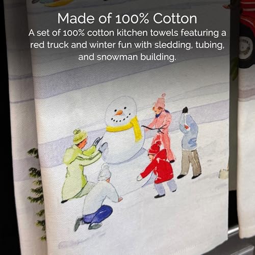 X Felix Doolittle Winter Wonderland Kitchen Towels, Set of 2 | 100%