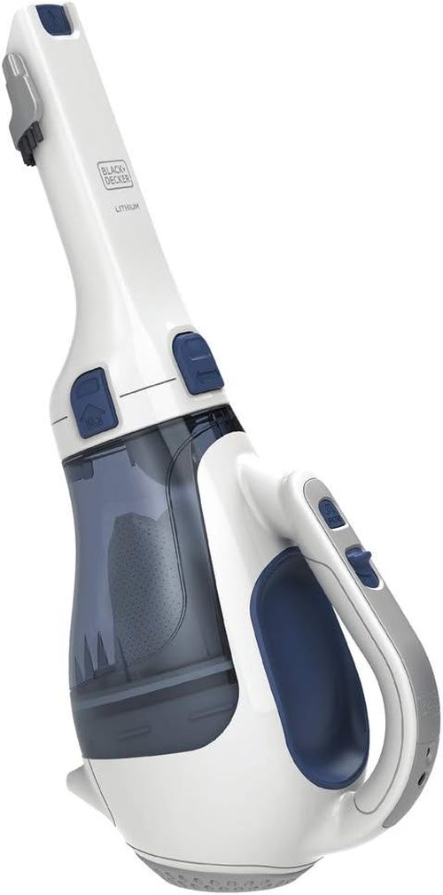 BLACK+DECKER Cordless Lithium Hand Vacuum - Powerful Dustbuster in Ink Blue, Compact & Lightweight