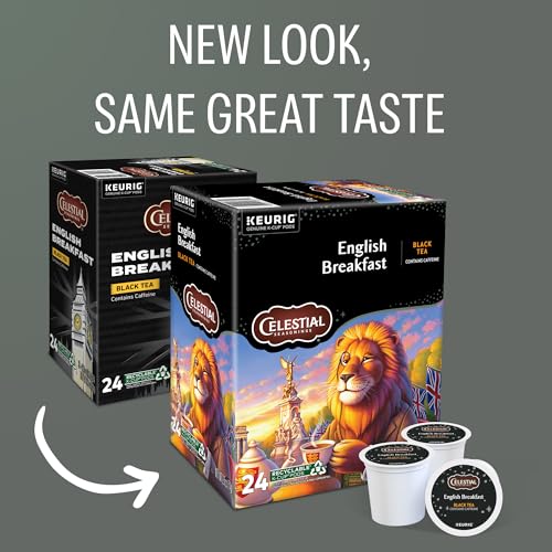 English Breakfast Black Tea K-Cup Pods - 96 Count, Recyclable, Full-Bodied Flavor