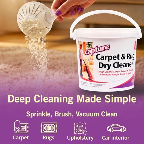 Capture 4 lb Carpet & Rug Dry Cleaner Powder - Deodorizer & Stain Remover