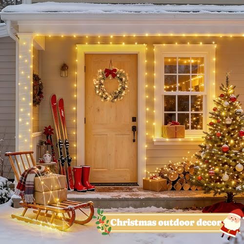 JMEXSUSS USB Fairy Lights 33ft Warm White 100 LED for Bedroom Decor