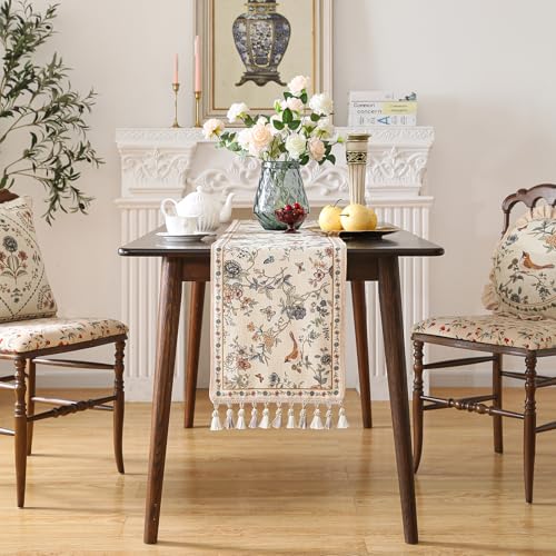 Designer French Extra Long Printed Table Runner 118x12 Cornucopia – ISAENNE