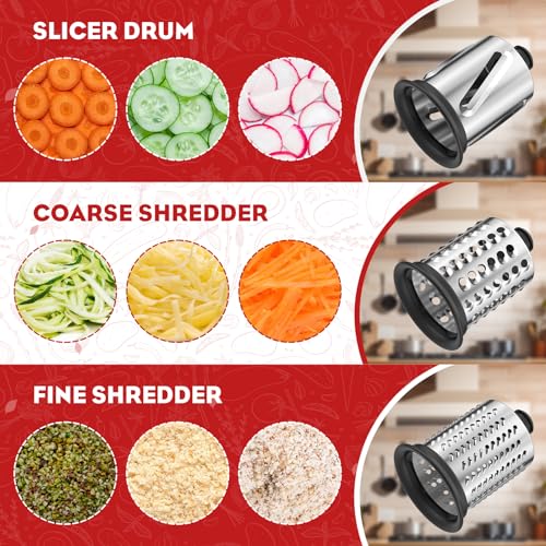 Silver & White Meat Grinder & Slicer Attachments for KitchenAid Mixer