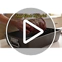 Gymdin Charcoal Nonstick Bakeware Set 12 pcs Carbon Steel Baking Pan Set with Cooling Rack & Oven Mitts