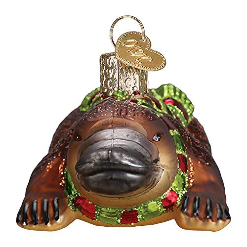 Old World Christmas Hand-Crafted Glass Platypus Tree Ornament - Festive Holiday Décor
