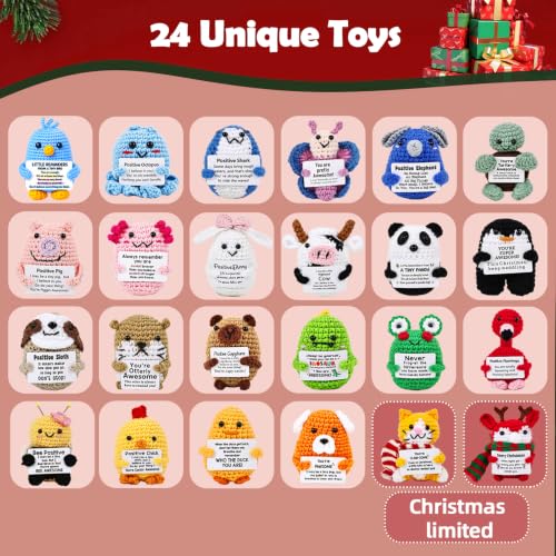 Crochet Animal Advent Calendar 2026 - 24 Days Christmas Countdown Gift Set