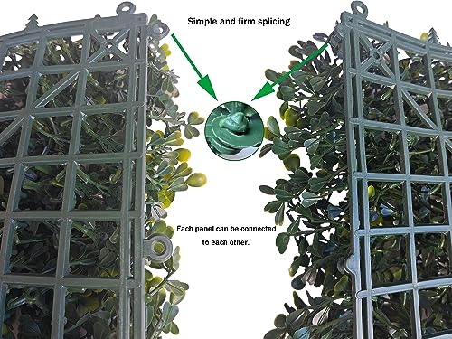 60x120 Inch Artificial Boxwood Panel Roll - 50 sqft Greenery Backdrop for Indoor & Outdoor Use