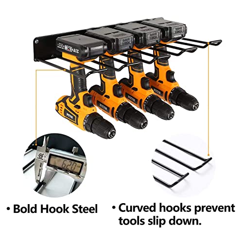 UU-Major Power Tool Organizer Wall Mount with Charging Station 2-Shelf & 2-Rack Set