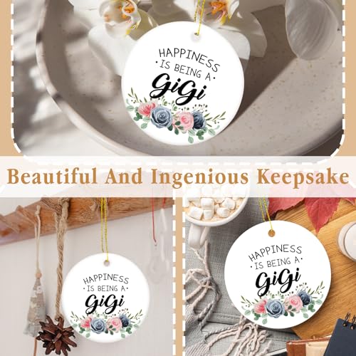 BitKAM Gigi Christmas Ornament - Grandma Hanging Decor, Holiday Gift from Grandkids
