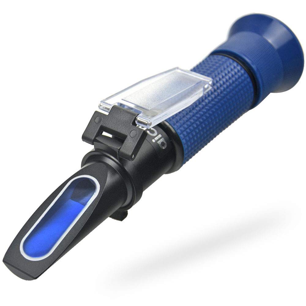 Aichose Brix Refractometer for Measuring Sugar Content in Brewing, Cooking and Food Indurstry.Dual Scale: Brix of 0-32% and Corresponding Specific Gravity
