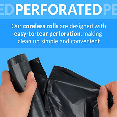 Reli. 6-10 Gallon Trash Bags - Black, 1000 Count - Bathroom & Home Use Variation