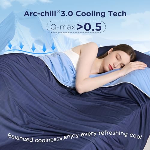 Elegear Navy Blue King Size Cooling Comforter - Ultra Lightweight, Breathable, 90x108"