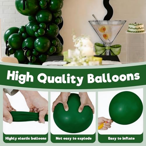 Green Latex Balloons 12-Inch 100 Pack for Party Decorations, Weddings, Christmas