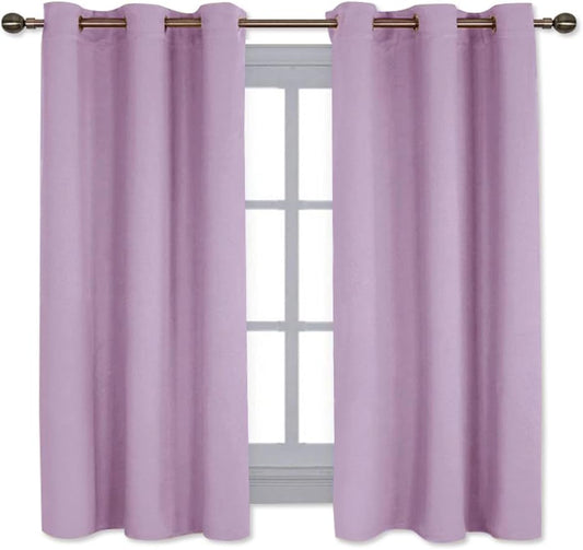 NICETOWN Blackout Curtains - Thermal Insulated Room Darkening Drapes for Living Room | Lilac, 2 PCs, W42 x L63 Inches