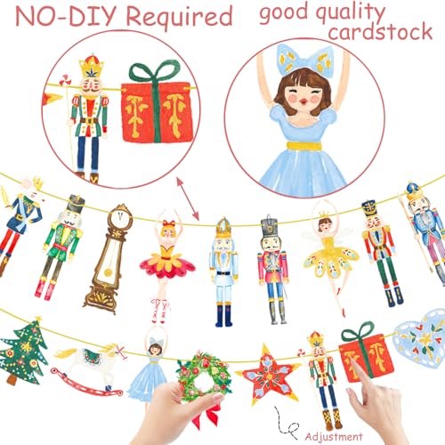 Nutcracker Ballet Banner set (2 pcs) Christmas Party Decorations