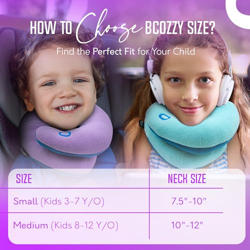 Kids Travel Pillow for Car & Airplane - Navy, Medium Support, Washable