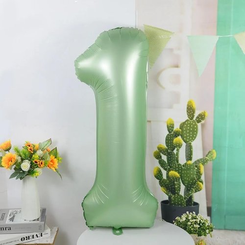 Balloon Numbers | 40 Inch Olive Green Balloons for 5th Birthday & Wedding Decor