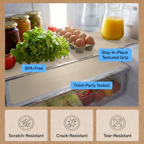 Gorilla Grip Waterproof Non-Adhesive Shelf Liner 12x10ft, Beige