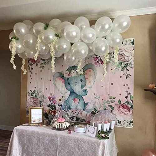 Fayoo White Balloons, 12 Inch White Metallic Balloon Party Decoration for Baby Shower, Christmas Decorations, Birthdays, Bridal Shower, Valentine¡¯s Day, Graduation 100 Pcs 3.2g