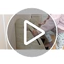 Labebe Wooden 3-Step Toddler Stool for Bathroom & Kitchen Safety