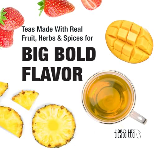 Green Tea with Strawberry & Pineapple Loose Leaf - Fruity Paradise Bulk Pouch - 200 Cups