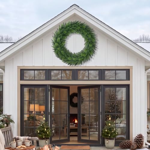 Puleo International 48 inch Unlit Artificial Spruce Christmas Wreath