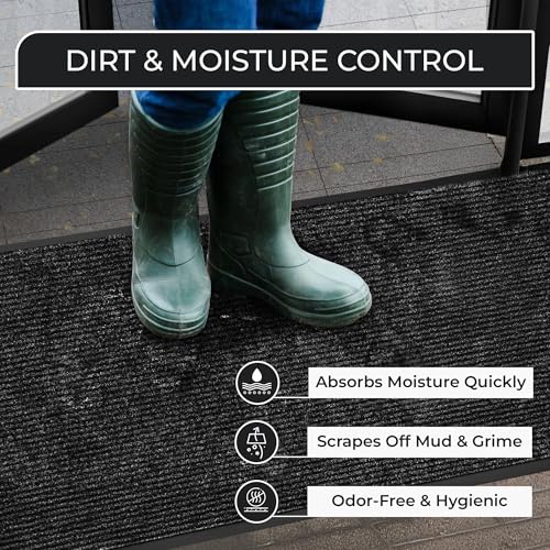 Charcoal Heavy Duty 3' x 5' Commercial Floor Mat for Garage & Entryway - FloorGuard Variation 1