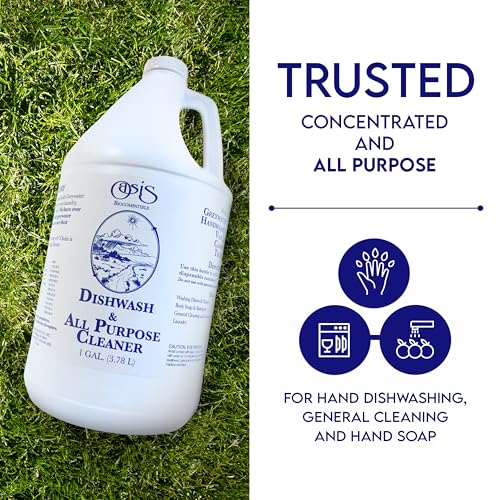 Biodegradable All-Purpose Cleaner & Dish Soap for Greywater Recycling - 1 Gallon