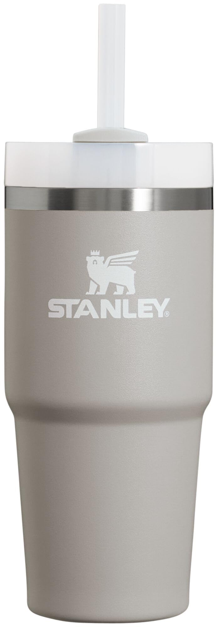 Stanley Quencher H2.0 Tumbler with Straw 14 oz | Flowstate 3-Position Lid | Cup Holder Compatible for Travel | Insulated Stainless Steel Cup | BPA-Free | Ash