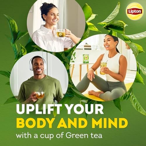 Lipton Green Tea with Jasmine 240-Count Tea Bags - 6 Pack, Unsweetened, Flavonoids, Bioactives, For Hot or Iced Tea, Gift Set, 40 Count Each