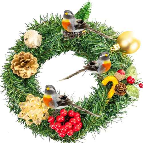1Pcs Robin Birds Artificial Robin Birds Ornament with Flexible Wire Paws for Craft Yard Patio Garden Home Decoration